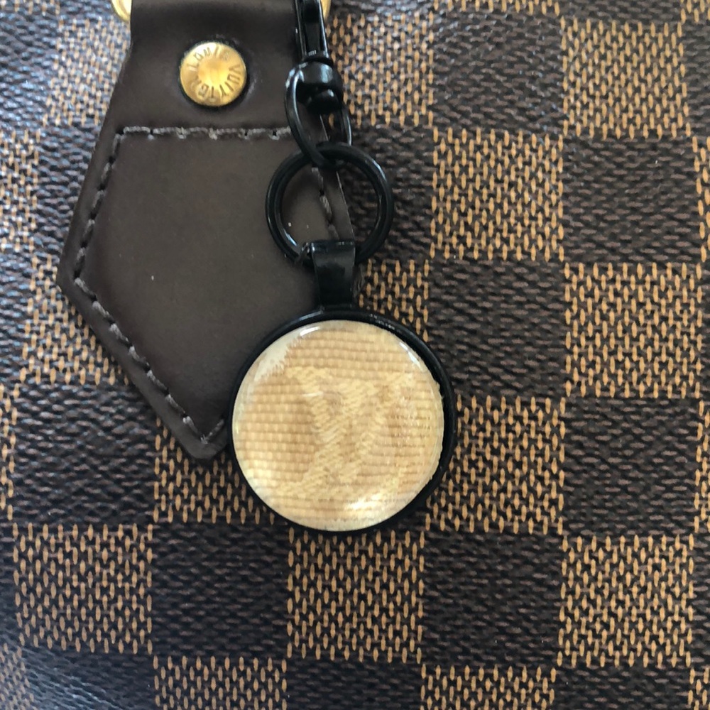 Handmade LV bag charm/ key chain